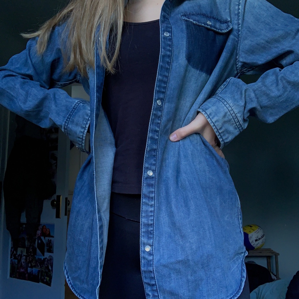 Denim Pullover